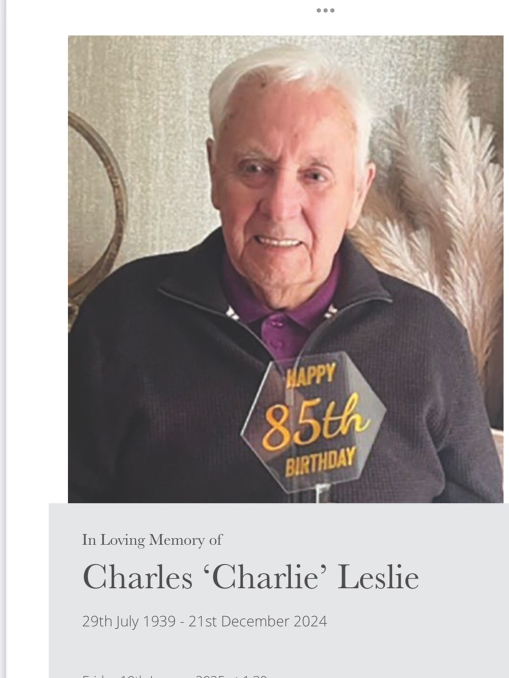 Charles (Charlie) Leslie